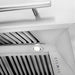 ZLINE 30 in. Satin Stainless Steel Wall Mount Range Hood with Colored Shell and Stainless Steel Handle (8654SNX-30)
