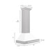 ZLINE 30 in. Convertible Satin Stainless Steel Wall Mount Range Hood with Colored Shell and Stainless Steel Handle (KB4SNX-30)
