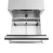 ZLINE 24 in. Touchstone 168 Can Outdoor-Rated Dual Refrigerator Drawer with Black Matte Doors (RDSO-BLM-24)