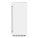 ZLINE 15 in. Touchstone Clear Cube Ice Maker with Drain Pump and White Matte Door (ICCD-WM-15)