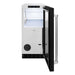 ZLINE 15 in. Touchstone Gourmet Ice Maker with Drain Pump and Black Matte Door (IGMD-BLM-15)