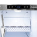 ZLINE Autograph Edition 15 in. Touchstone Gourmet Ice Maker with Drain Pump and Solid Stainless Steel Door with Polished Gold Helix Handle (IGMDZ-ST-15-KG)