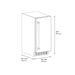 ZLINE Autograph Edition 15 in. Touchstone Gourmet Ice Maker with Drain Pump and Solid Stainless Steel Door with Polished Gold Helix Handle (IGMDZ-ST-15-KG)