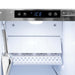 ZLINE Autograph Edition 15 in. Touchstone Gourmet Ice Maker with Drain Pump and White Matte Door with Matte Black Handle (IGMDZ-WM-15-MB)