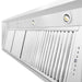ZLINE 58 in. Ducted Wall Mount Range Hood Insert in Stainless Steel (698-58)