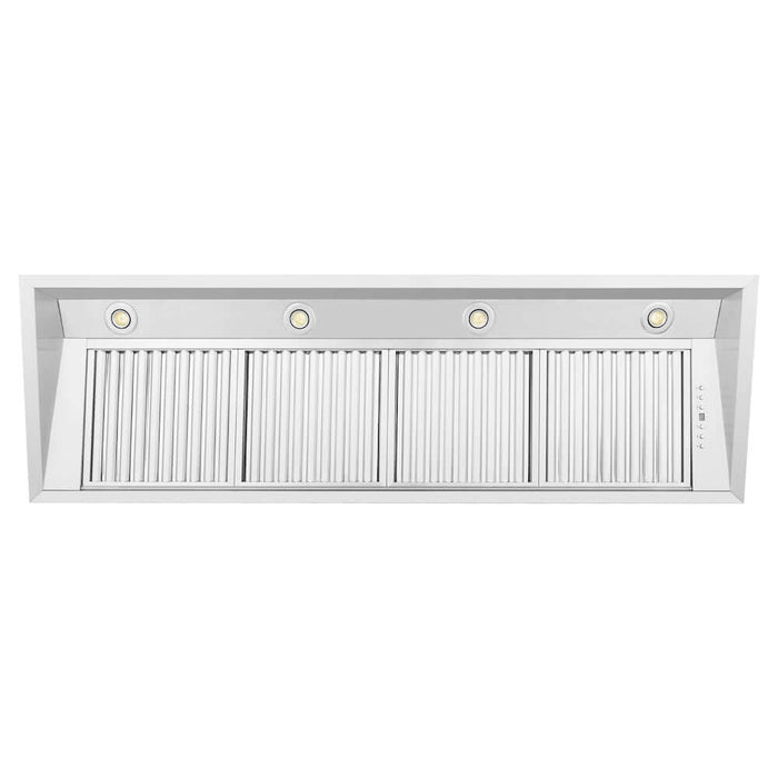 ZLINE 58 in. Ducted Wall Mount Range Hood Insert in Stainless Steel (698-58)