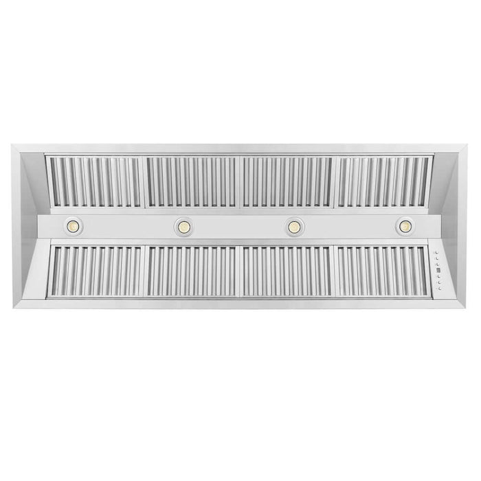 ZLINE 58 in. Ducted Wall Mount Range Hood Insert in Stainless Steel (721-58)