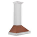 ZLINE Convertible Stainless Steel Range Hood with Copper Shell and Stainless Steel Handle with Size Options (KB4STX-C)