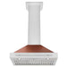 ZLINE Convertible Stainless Steel Range Hood with Copper Shell and Stainless Steel Handle with Size Options (KB4STX-C)