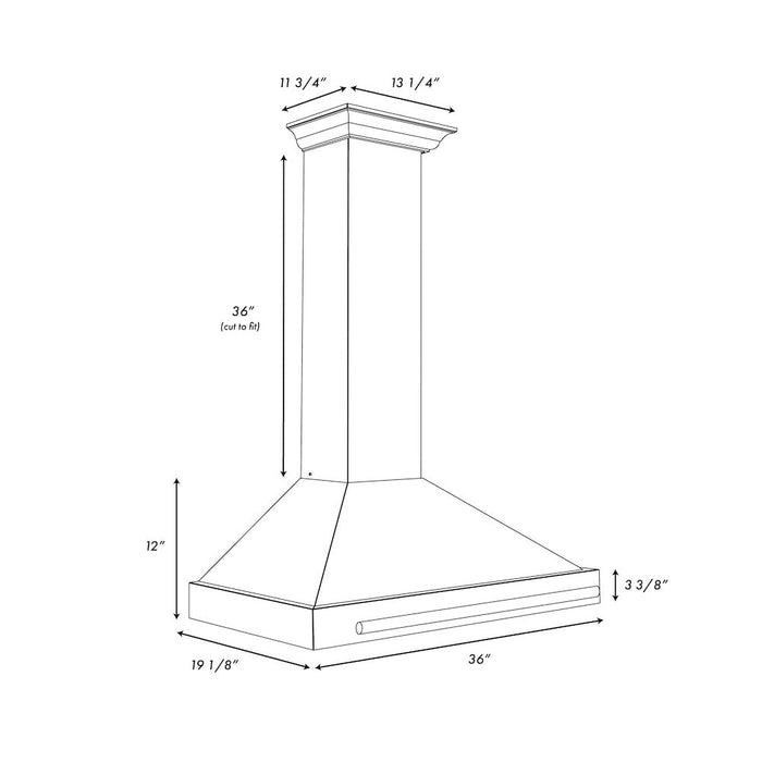 ZLINE KB4STX-C-36 range hood