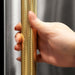 ZLINE Autograph Edition 36 in. 28.9 cu. ft. Standard-Depth French Door External Water Dispenser Refrigerator with Dual Ice Maker in Fingerprint-Resistant Stainless Steel and Polished Gold Helix Handles (RSMZ-W-36-KG)