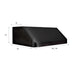 ZLINE 600 CFM Ducted Under Cabinet Range Hood in Black Stainless Steel with Size Options (BS623)
