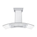 ZLINE Ducted Vent Wall Mount Range Hood in Stainless Steel and Glass with Built-in CrownSound Bluetooth Speakers (KN4CRN-BT)