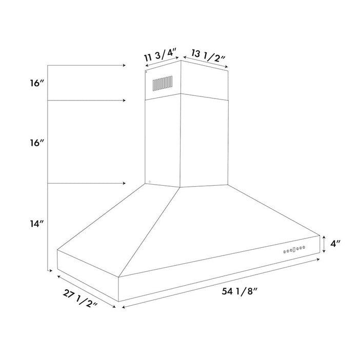 ZLINE 697-54 range hood