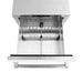 ZLINE 24 in. Touchstone 168 Can Outdoor-Rated Dual Refrigerator Drawer with White Matte Doors (RDSO-WM-24)