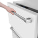 ZLINE 24 in. Touchstone 168 Can Outdoor-Rated Dual Refrigerator Drawer with White Matte Doors (RDSO-WM-24)