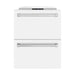 ZLINE 24 in. Touchstone 168 Can Outdoor-Rated Dual Refrigerator Drawer with White Matte Doors (RDSO-WM-24)