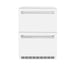 ZLINE 24 in. Touchstone 168 Can Outdoor-Rated Dual Refrigerator Drawer with White Matte Doors (RDSO-WM-24)