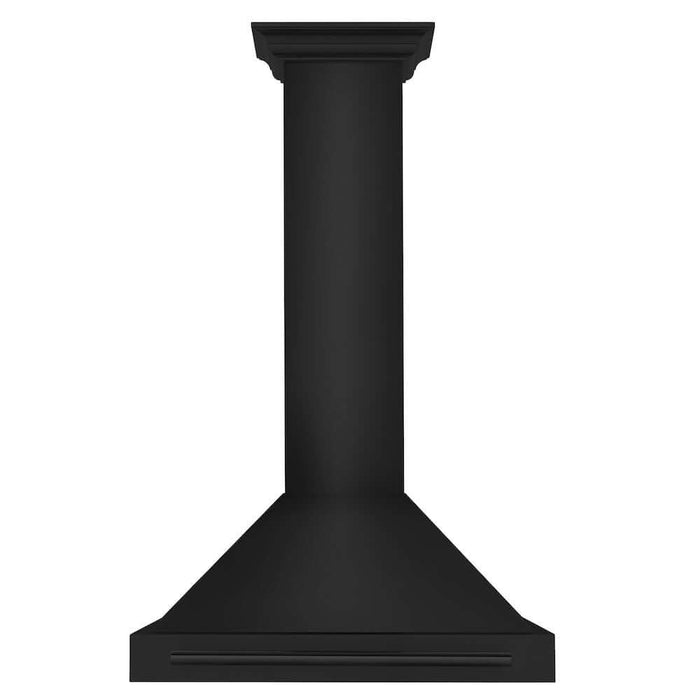 ZLINE Convertible Black Stainless Steel Wall Mount Range Hood with Black Stainless Steel Handle (BSKB4X)