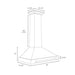 ZLINE Convertible Black Stainless Steel Wall Mount Range Hood with Black Stainless Steel Handle (BSKB4X)