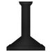 ZLINE Convertible Black Stainless Steel Wall Mount Range Hood with Black Stainless Steel Handle (BSKB4X)