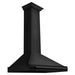 ZLINE Convertible Black Stainless Steel Wall Mount Range Hood with Black Stainless Steel Handle (BSKB4X)