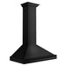 ZLINE Convertible Black Stainless Steel Wall Mount Range Hood with Black Stainless Steel Handle (BSKB4X)