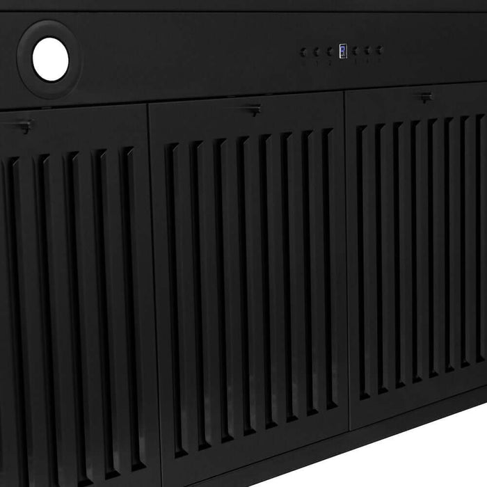 ZLINE Convertible Black Stainless Steel Wall Mount Range Hood with Black Stainless Steel Handle (BSKB4X)