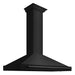 ZLINE Convertible Black Stainless Steel Wall Mount Range Hood with Black Stainless Steel Handle (BSKB4X)