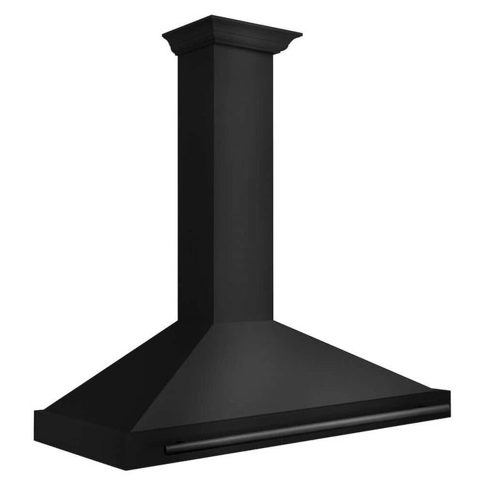 ZLINE Convertible Black Stainless Steel Wall Mount Range Hood with Black Stainless Steel Handle (BSKB4X)