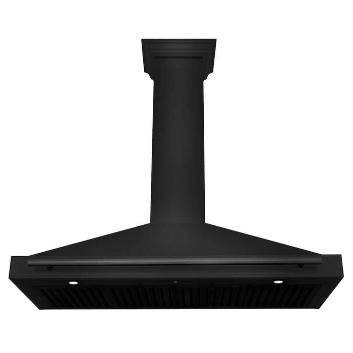 ZLINE Convertible Black Stainless Steel Wall Mount Range Hood with Black Stainless Steel Handle (BSKB4X)