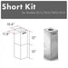 ZLINE 2-12 in. Short Chimney Pieces (SK-GL1i/GL2i/KE2i/KL3i)