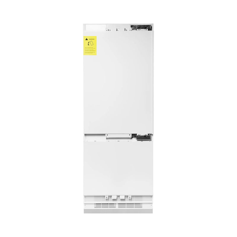 ZLINE 30" 16.1 cu. ft. Panel Ready Built-In 2-Door Bottom Freezer Refrigerator with Internal Water and Ice Dispenser - RBIV-30