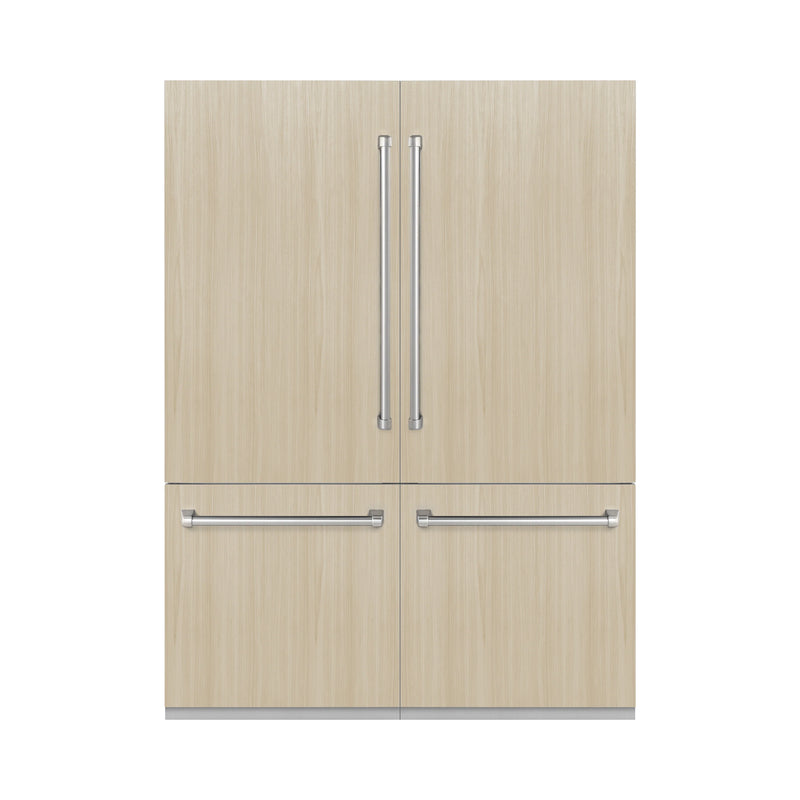 ZLINE 60" 32.2 cu. Ft. Panel Ready Built-In 4-Door French Door Refrigerator with Internal Water and Ice Dispenser - RBIV-60