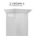 ZLINE Crown Molding 3 For Wall Range Hood (CM3-KB/KL2/KL3)