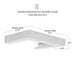 ZLINE Crown Molding #5 For Wall Range Hood (CM5-KB/KL2/KL3)