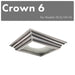 ZLINE Crown Molding Profile 6 for Island Mount Range Hoods (CM6-GL5i)