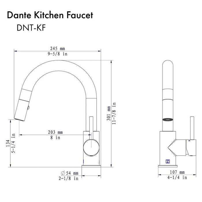 ZLINE DNT-KF-MB kitchen faucet