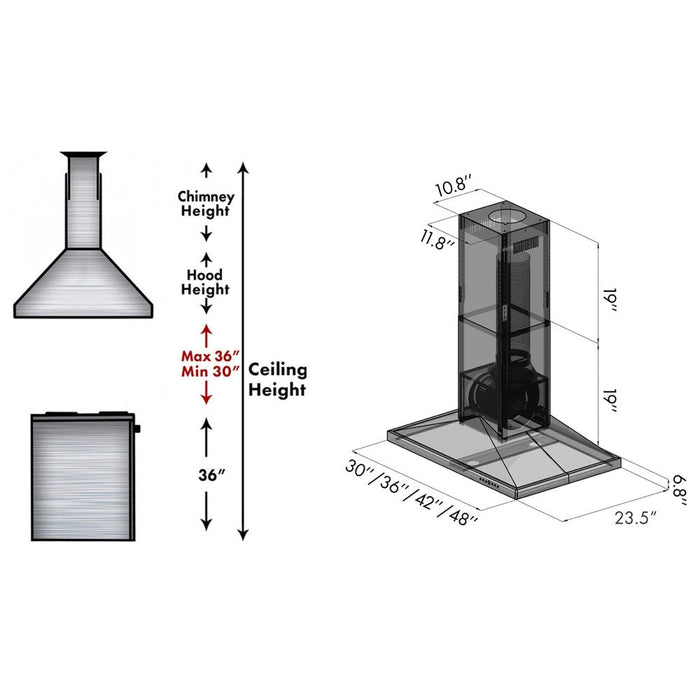ZLINE GL2I-48 range hood