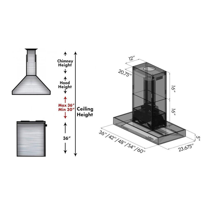 ZLINE KECOMI-304-42 range hood