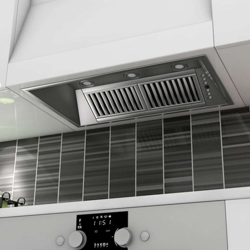 ZLINE 40 in. Ducted Wall Mount Range Hood Insert in Stainless Steel (721-40)