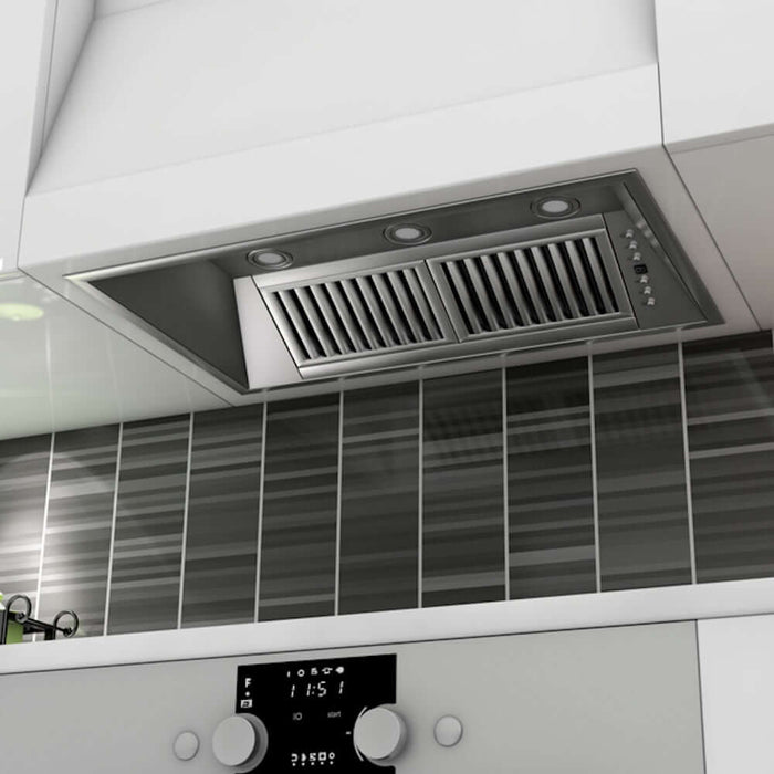 ZLINE 34 in. Ducted Wall Mount Range Hood Insert in Outdoor Approved Stainless Steel (721-304-34)