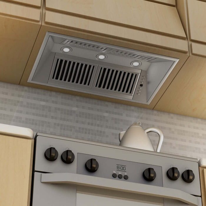 ZLINE 34 in. Ducted Wall Mount Range Hood Insert in Stainless Steel (721-34)