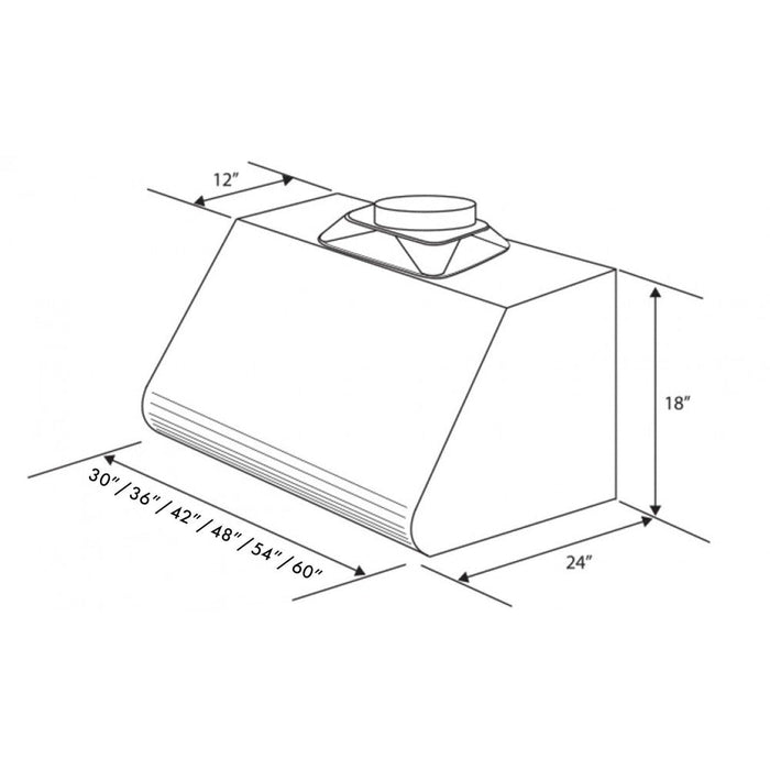 ZLINE 527-48 range hood
