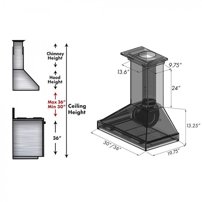 ZLINE KPDD-36 range hood