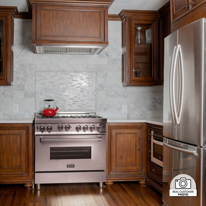ZLINE 46 in. Ducted Wall Mount Range Hood Insert in Stainless Steel (698-46)