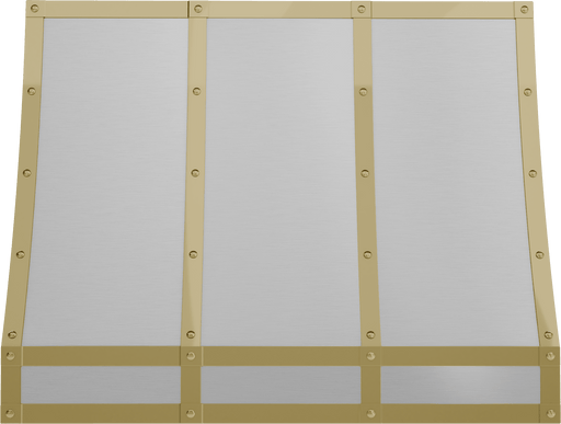 ZEPHYR Forte Hood Banding Kit, 36in, Polished Gold Finish (BKFT36APG)