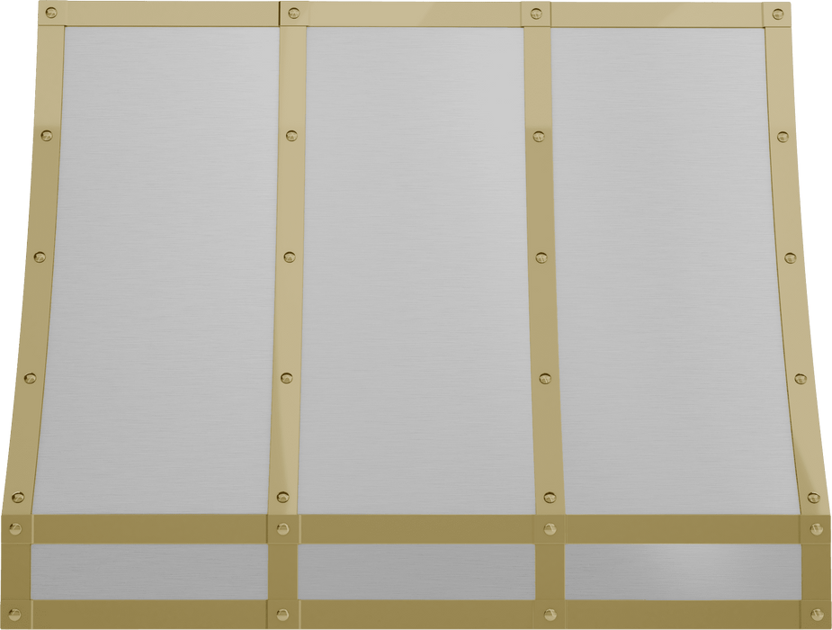 ZEPHYR Forte Hood Banding Kit, 36in, Polished Gold Finish (BKFT36APG)