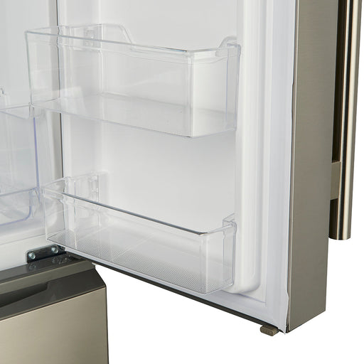 FORNO Bovino 33" French Door Refrigerator in Stainless Steel, 19cuft with Built-in style Grille Trim Kit - FFFFD1907-37SG