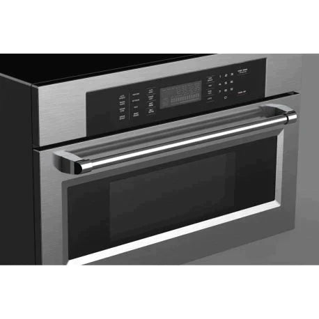 Kucht 5-Piece Appliance Package - 30-Inch Gas Range, Refrigerator, Under Cabinet Hood, Dishwasher, & Microwave Oven in Stainless Steel